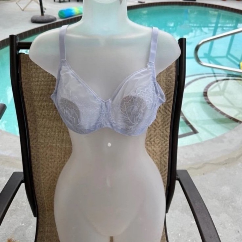 Blue Underwire Full-Coverage 36A